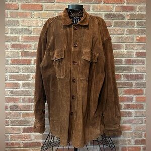 Gap Vintage Men’s Suede Brown Jacket Size XL